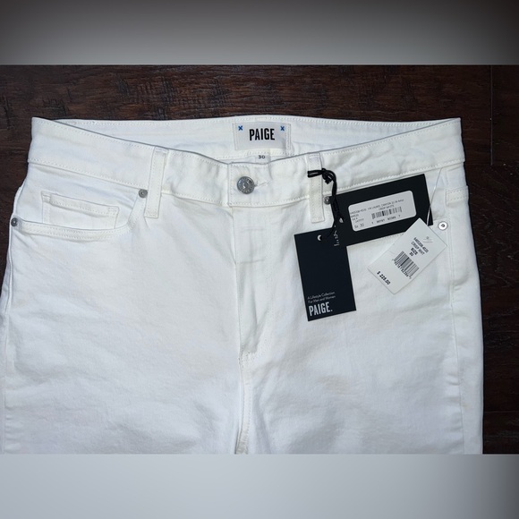 PAIGE White Flare Wide Leg Denim - Picture 10 of 13